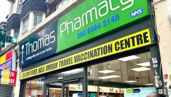 Thomas Pharmacy Travel Clinic Yellow Fever Centre and Weight Loss Clinic - Barking Ig11 7Nn