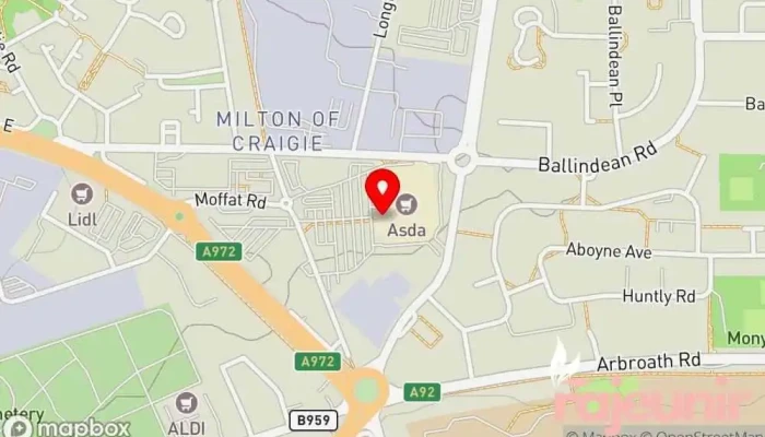 Asda Dundee Milton Superstore -  Map - Dundee
