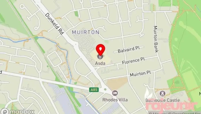 map of ASDA Pharmacy Pharmacy in Perth