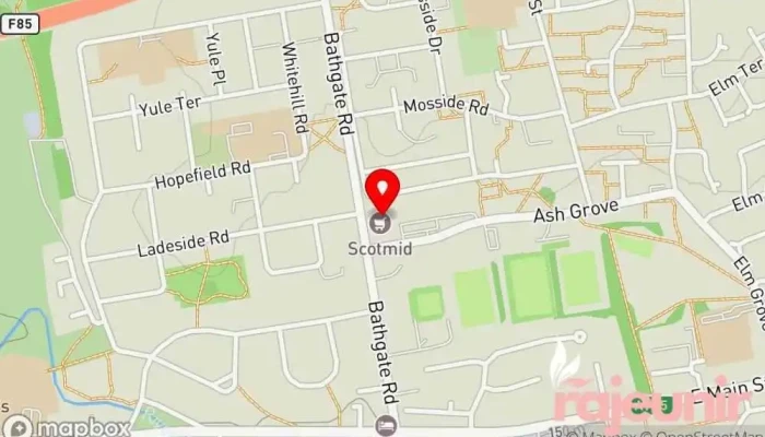 map of Blackburn Pharmacy Pharmacy in Bathgate