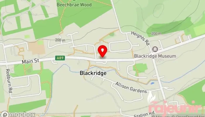 map of Blackridge Pharmacy Pharmacy in Bathgate