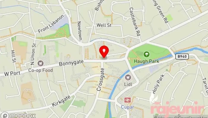 map of Boots Pharmacy Pharmacy, Drug store, Health consultant, Medical supply store, Photo shop, Vitamin & supplements store in Cupar