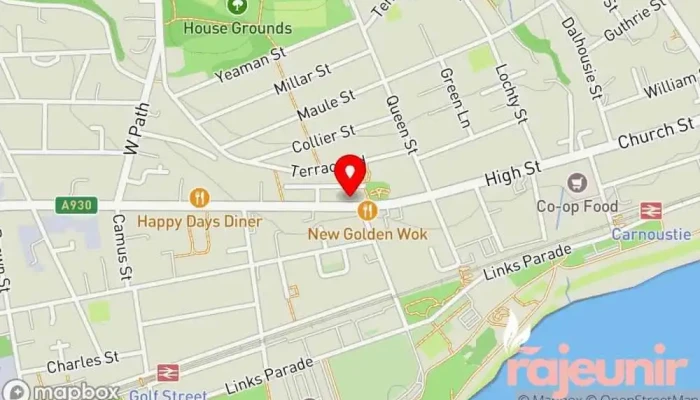 map of Boots Pharmacy Pharmacy, Drug store, Health consultant, Medical supply store, Vitamin & supplements store in Carnoustie