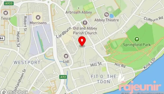 map of Boots Pharmacy Pharmacy, Drug store, Health consultant, Medical supply store, Vitamin & supplements store in Arbroath