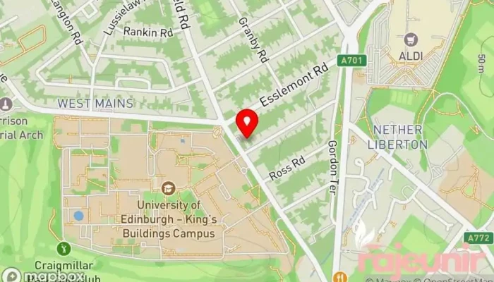 map of Braid Vets Hospital Veterinarian, Emergency veterinarian service, Pet store, Veterinary pharmacy in Edinburgh