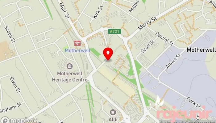 map of Brandon Pharmacy Pharmacy in Motherwell