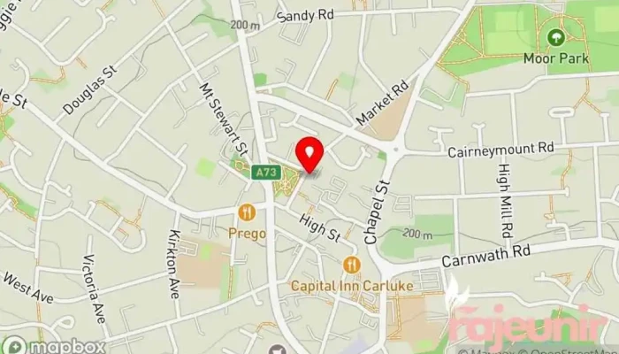 map of Cairns Chemists Pharmacy in Carluke