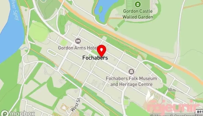 Christies Of Fochabers Chemists Ltd Map - Fochabers