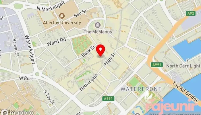 map of Clarins Boots Dundee Beauty product supplier, Cosmetics store in Dundee