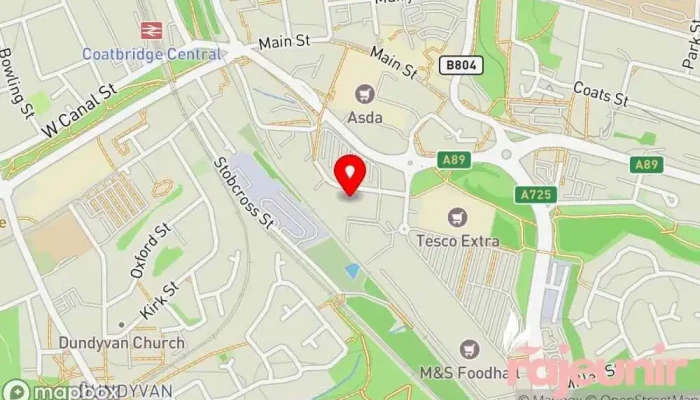 map of Coatbridge Dispensary Ltd Pharmacy in Coatbridge