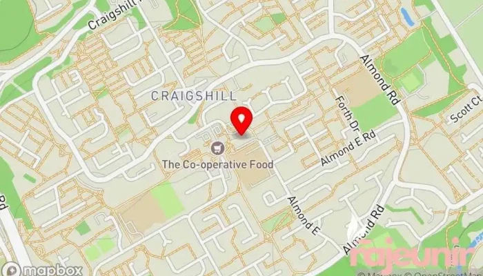 map of Craigshill Shopping Mall Shopping mall in Livingston