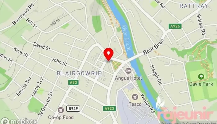 map of Davidsons Chemists - Blairgowrie Pharmacy in Blairgowrie