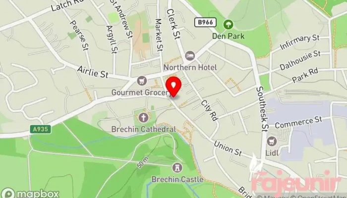 map of Davidsons Chemists - Brechin Pharmacy in Brechin