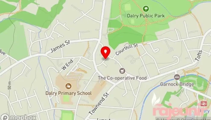 map of Davidsons Chemists - Dalry Pharmacy in Dalry