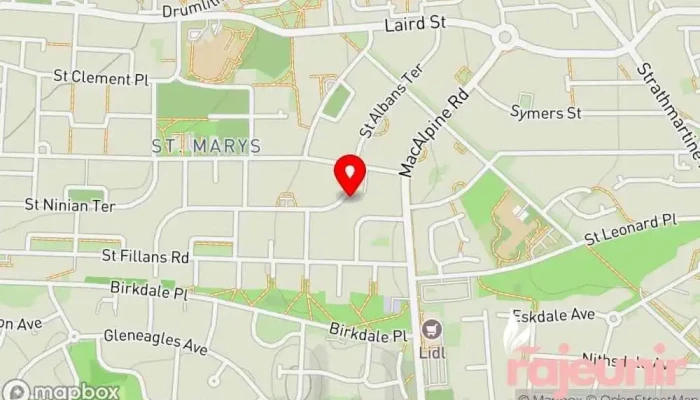 map of Davidsons Chemists - Dundee St Mary's Pharmacy in Dundee
