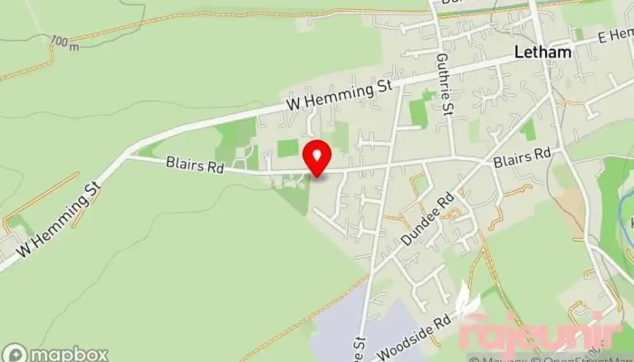 map of Davidsons Chemists - Letham Pharmacy in Forfar