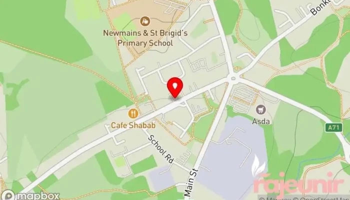map of Deans Pharmacy Newmains Pharmacy in Wishaw