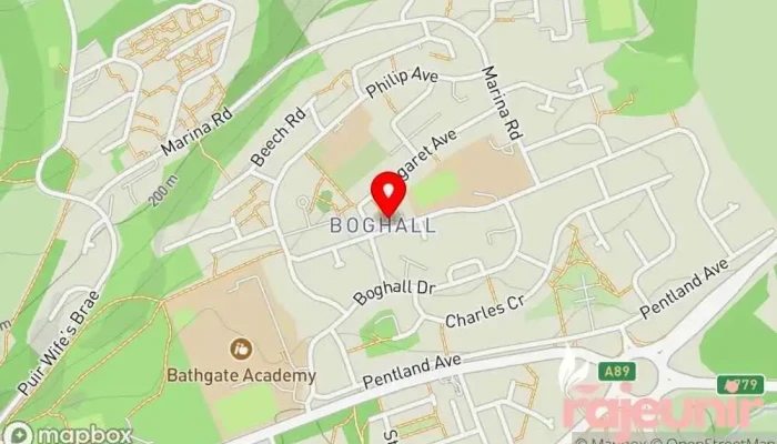 map of Dunamis Pharmacy Pharmacy in Bathgate