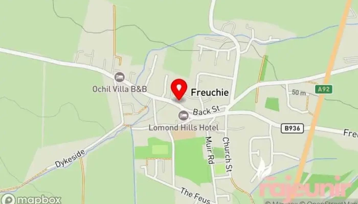 Freuchie Post Office -  Map - Cupar
