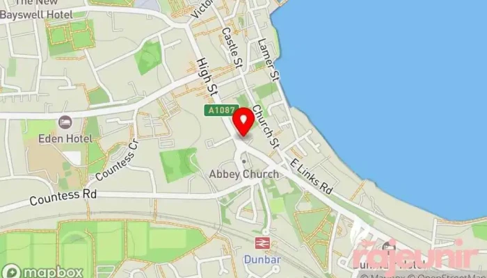 map of High Street Pharmacy Pharmacy in Dunbar