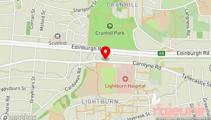 map of Lightburn Pharmacy Pharmacy in Glasgow