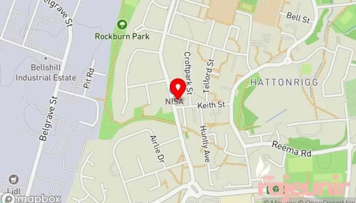 map of LloydsPharmacy Pharmacy, Cosmetics store, Medical supply store, Mental health service in Bellshill