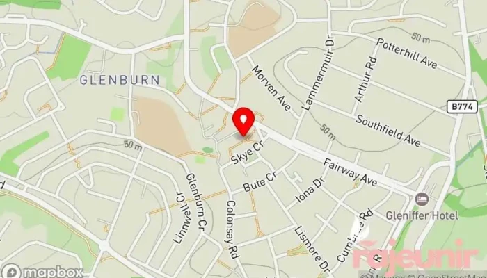 Md Green   Glenburn Pharmacy Map - Paisley
