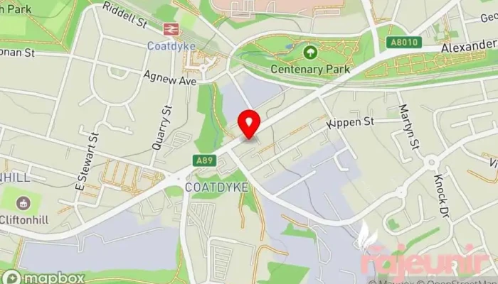map of Monklands Pharmacy & Perfumery Pharmacy in Airdrie