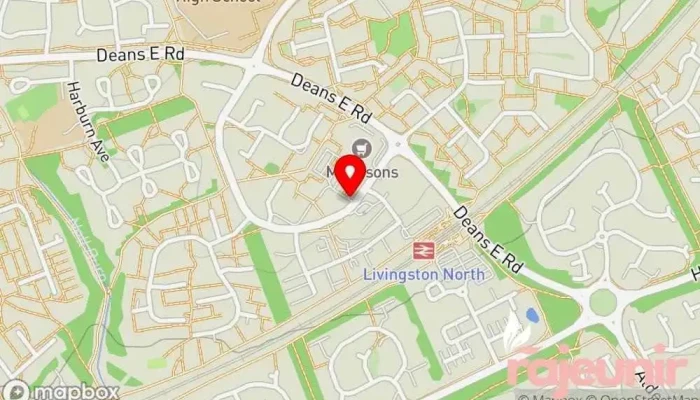 map of Morrisons Supermarket, Grocery store in Livingston