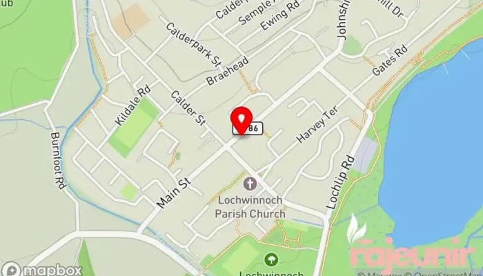Penmans Pharmacy -  Map - Lochwinnoch