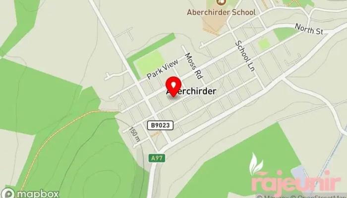 map of Right Medicine Pharmacy + Post Office (Aberchirder) Pharmacy in Huntly
