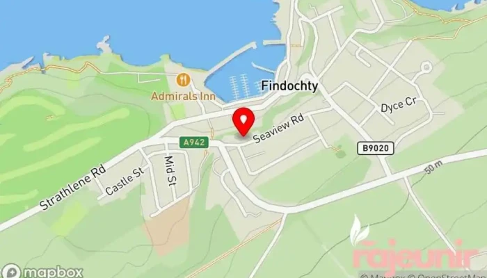 Right Medicine Pharmacy Post Office Findochty Map - Buckie