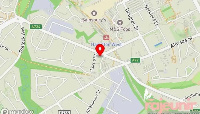 map of Rowland Pharmacy Pharmacy, Cosmetics store, Medical supply store, Mental health service in Hamilton