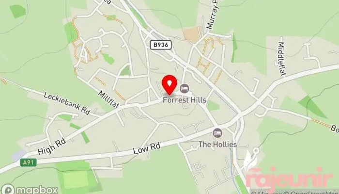 map of Rowlands Pharmacy Auchtermuchty Pharmacy in Cupar