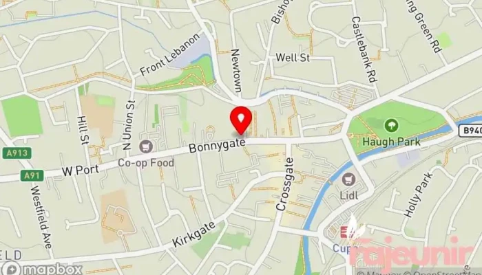 map of Rowlands Pharmacy Cupar Pharmacy in Cupar