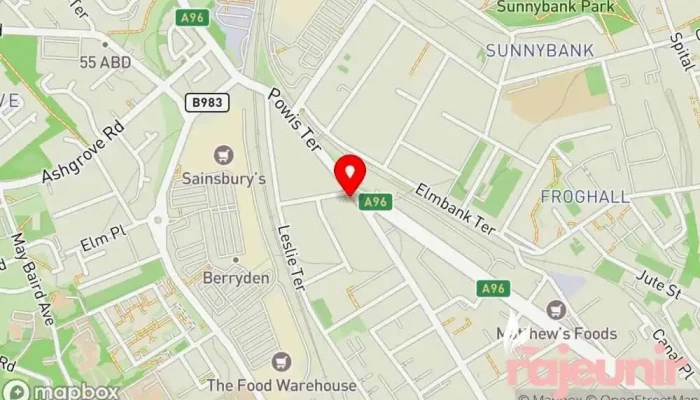 map of Rowlands Pharmacy George Street Pharmacy in Aberdeen