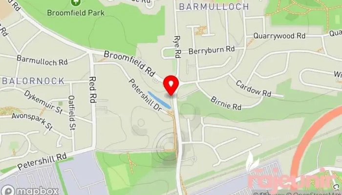 map of Rx pharmacy - Balornock Pharmacy in Glasgow