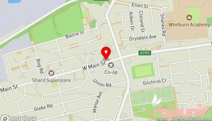 map of Semichem Whitburn Beauty supply store in Bathgate