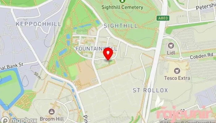 map of Sighthill Pharmacy Pharmacy in Glasgow