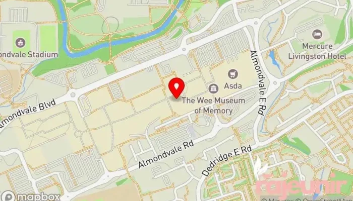 map of Superdrug Health and beauty shop in Livingston