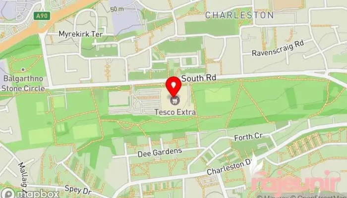 map of Tesco Extra Supermarket, Convenience store, Grocery store, Produce market in Dundee