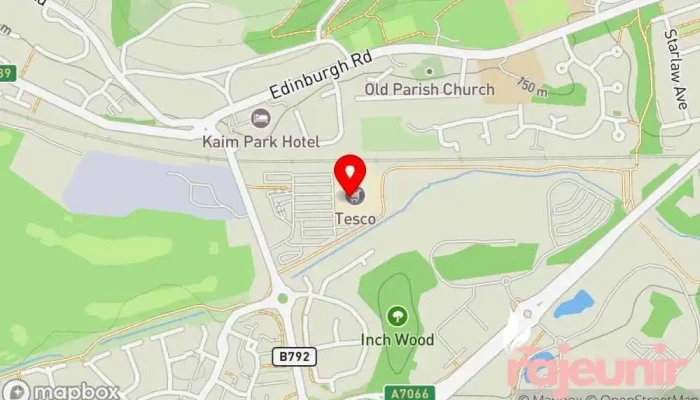 map of Tesco Superstore Supermarket, Convenience store, Grocery store, Produce market in Bathgate