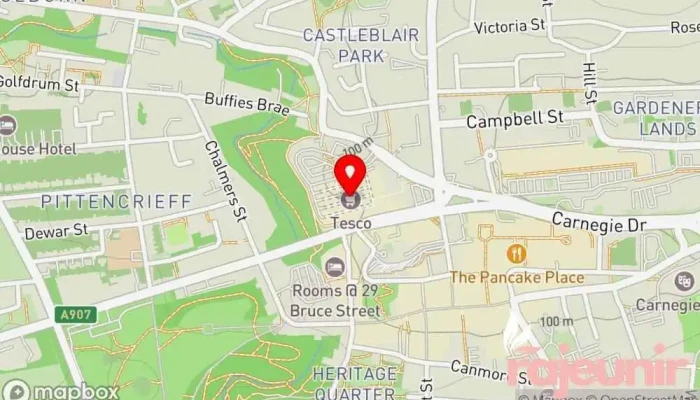 Tesco Superstore -  Map - Dunfermline