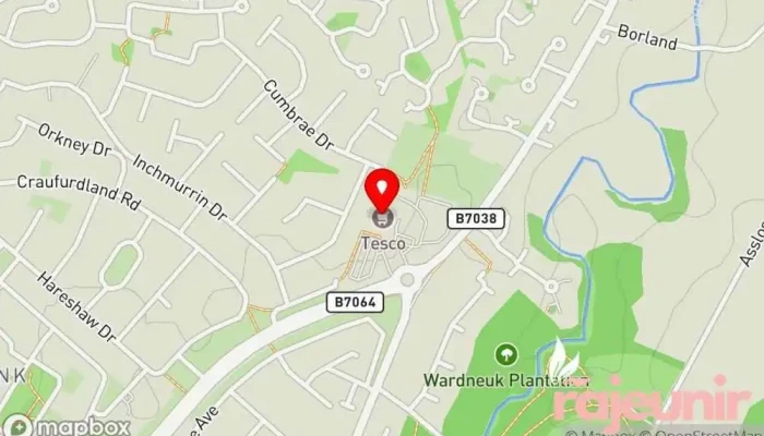 Tesco Superstore -  Map - Kilmarnock