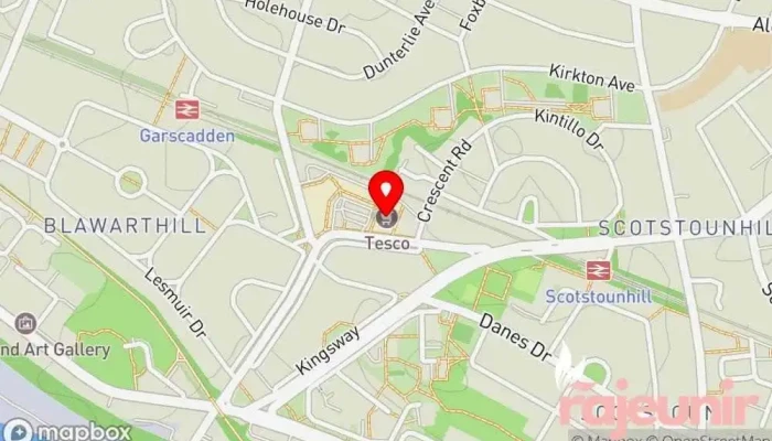 Tesco Superstore -  Map - Glasgow