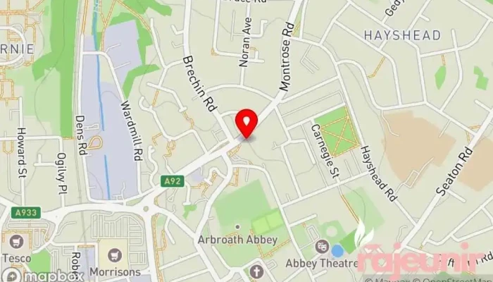 map of Well Pharmacy Pharmacy, Beauty supply store in Arbroath