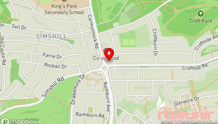 map of Well Pharmacy Pharmacy, Beauty supply store in Glasgow